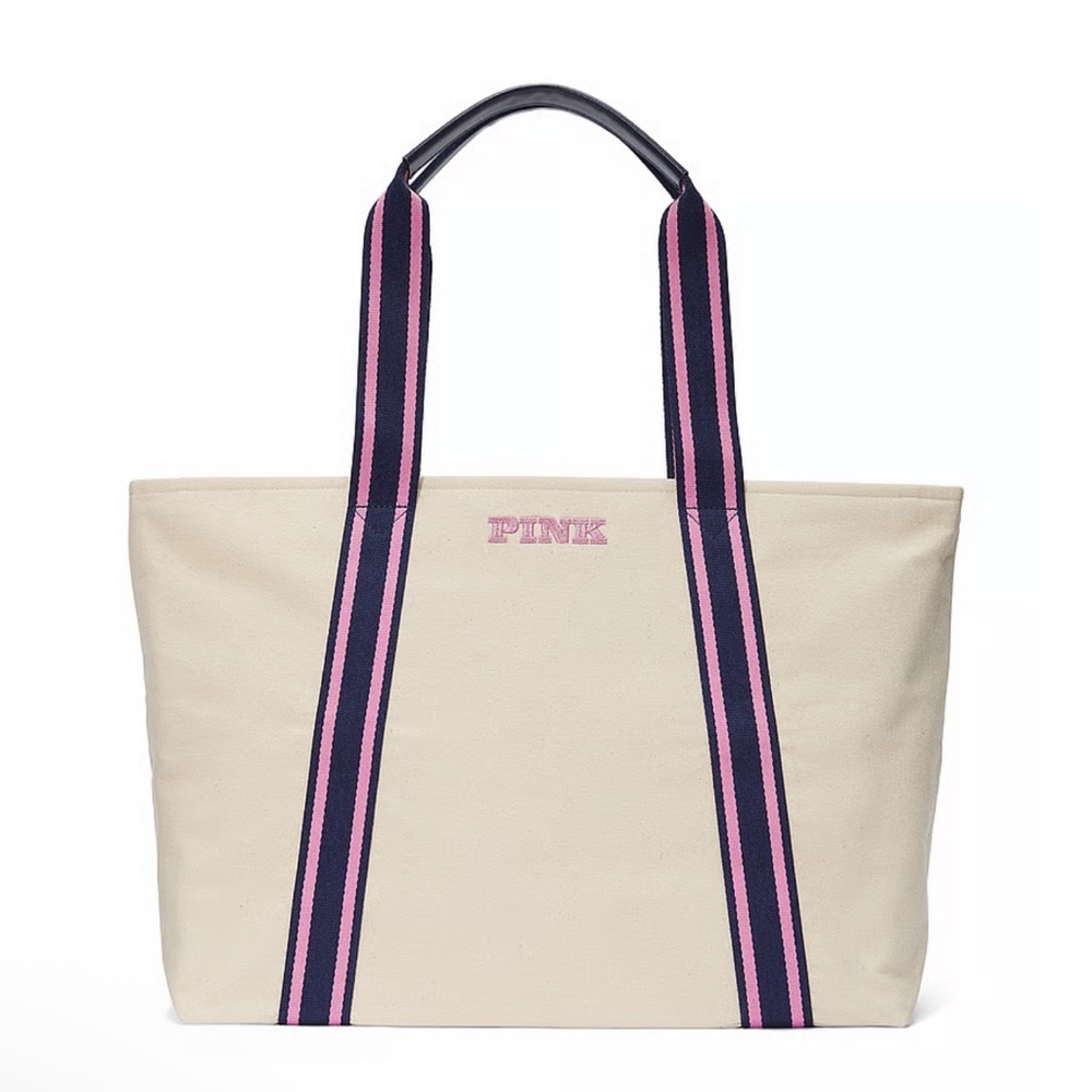 PINK Victoria's Secret‎ Cream and Pink Tote Bag
